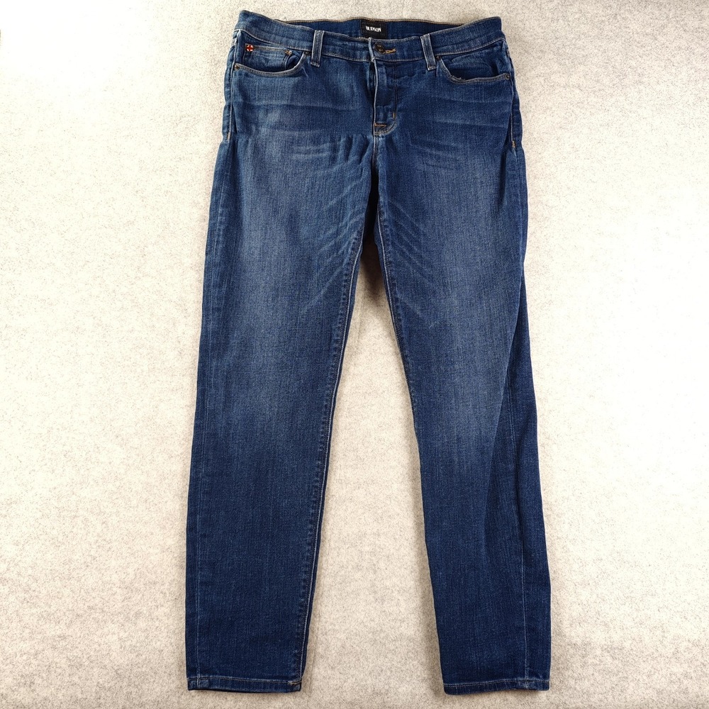 Hudson Ankle Krista Super Skinny Jeans 29 Blue Denim Stretch 31x26 Mid Rise‎